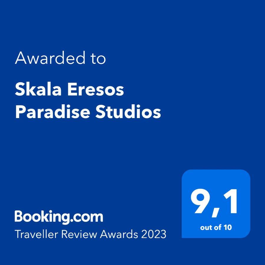 Skala Eresos Paradise Studios Skála Eresoú Dış mekan fotoğraf